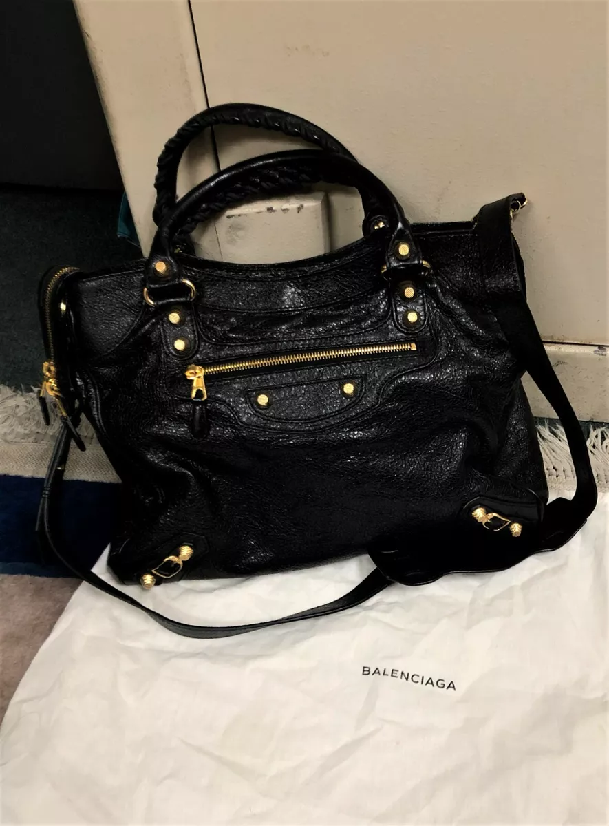 Balenciaga Giant 12 Gold City Black Leather | eBay