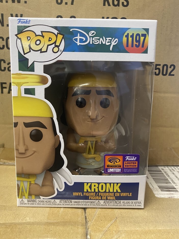 Funko Pop Disney 1197 Angel Kronk 2022 WonderCon Emperors New Groove W/protector