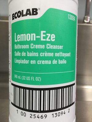 ECOLAB - Lemon-Eze Bathroom Creme Cleanser - 13094 | eBay