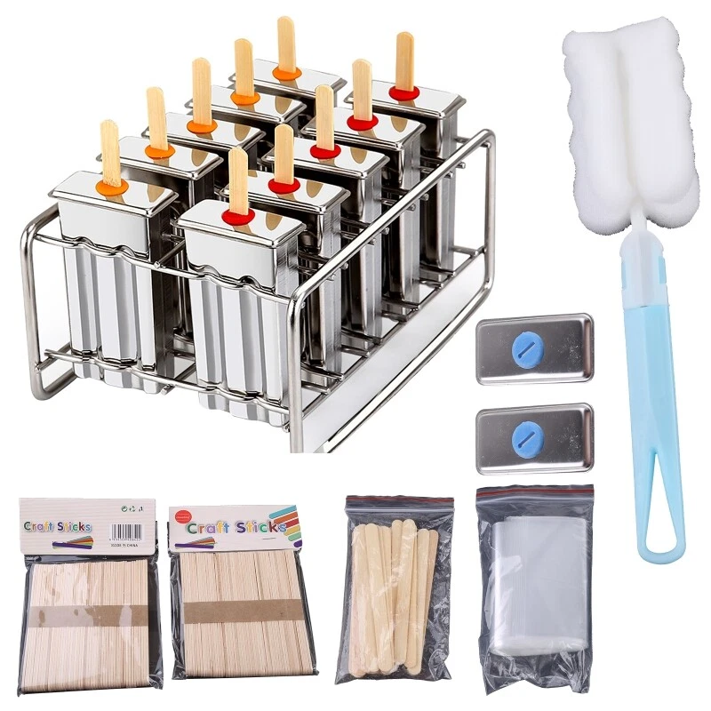 Stainless Steel Molds DIY Ice Lolly Mould Ice Cream Stick Holder
