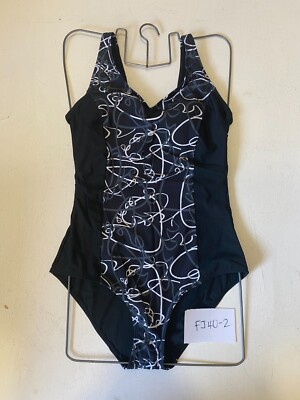 Freemans Scribble Print Shaper Swimsuit   (FJ40-2)