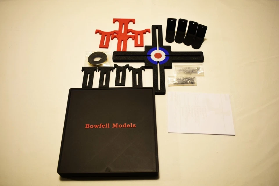 Model Aircraft Jig Paint Stand With Dual Support Size Options - Black - Image 2 of 4