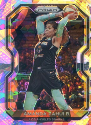2021 Panini Prizm WNBA AMANDA ZAHUI B. #46 SILVER CRACKED ICE PRIZM SP SPARKS