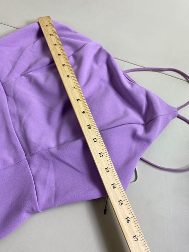 Hello Molly Asymmetrical Lavender Midi Dress size 6 Romantic Event Cocktail - Picture 9 of 17