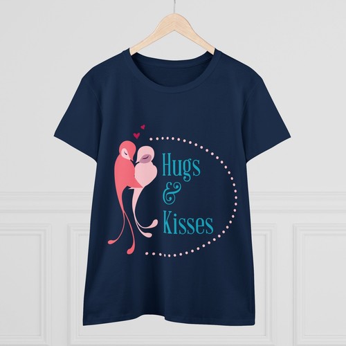 Hugs & Kisses - Women's Midweight Cotton Tee - Picture 19 of 26