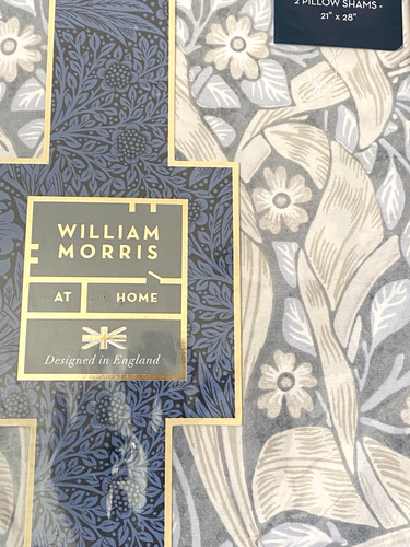 William Morris Pimpernel Rockpool 100 % Baumwolle 200 TC QUEEN Bettwäscheset 3-teilig - Bild 5 von 8