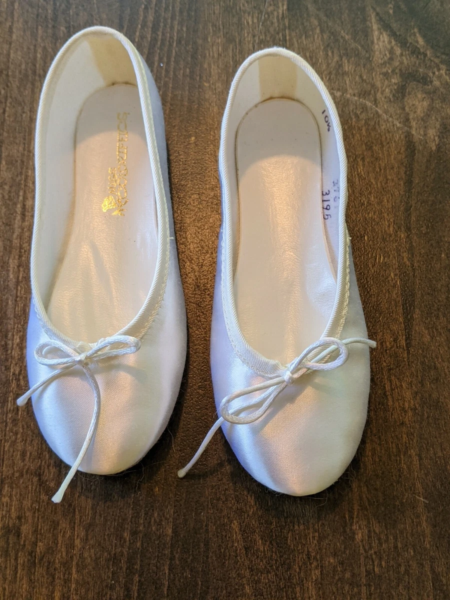 White satin ballet flats 2025