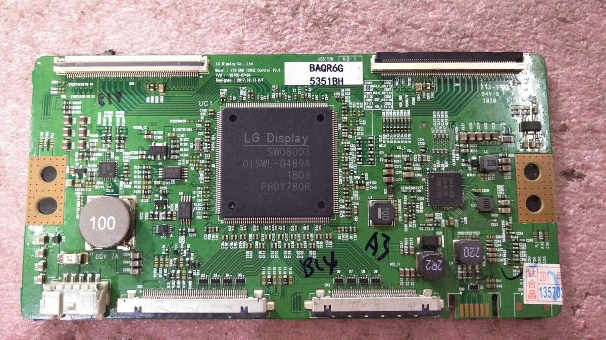 Carte T-CON Pour TV Sony KD-65X8505B - Réf. 6870C-0466C / 6871L-3605D - Neuve
