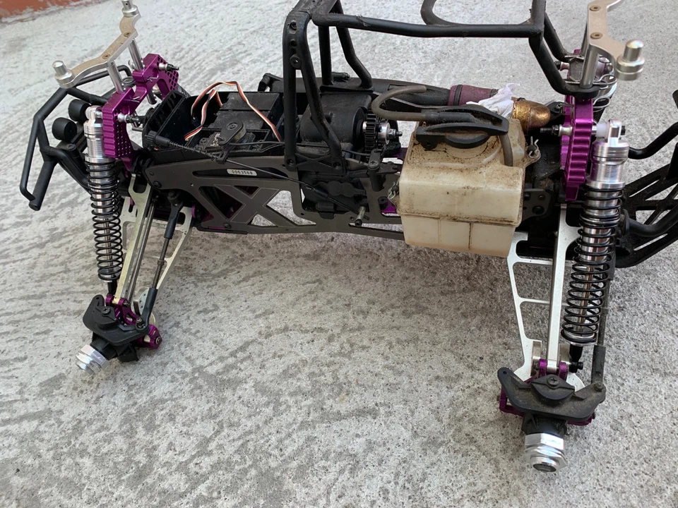 Big Bore Aluminum Shock Fit HPI Savage Flux/XL/4.6 Monster Truck Silver - Image 4 of 4