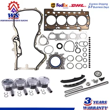For VW Jetta 2011-2016 1.6L Engine Rebuild Kit/Timing chain/Pistons Rings EA111