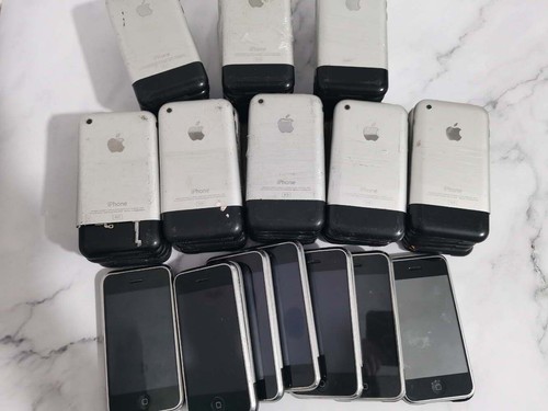 lot of Apple iPhone 1st Gen 2G 4GB/8GB/16GB not working scrach and dents - Photo 7 sur 32