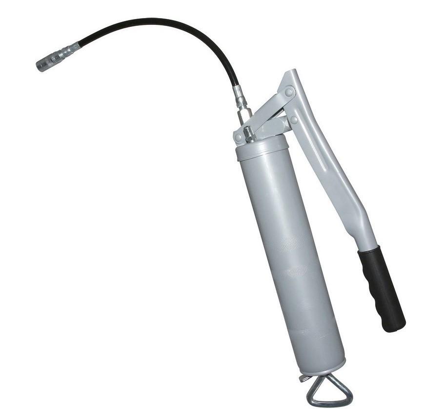 Pompe a graisse robuste en acier carbone avec flexible renforcé 4 mors