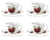 Royal Worcester Evesham Gold Tea Cups And Saucers. Free Delivery Royal Worcester Evesham Gold Tea Cups And Saucers. Free Delivery