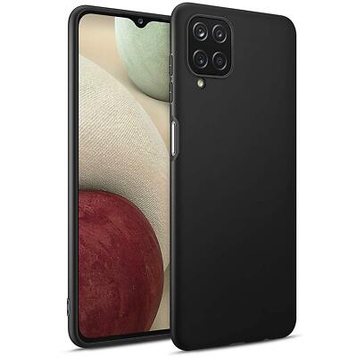 Schutzhülle Für Samsung Galaxy A12 Handy Hülle Slim Case Cover Tasche Schwarz