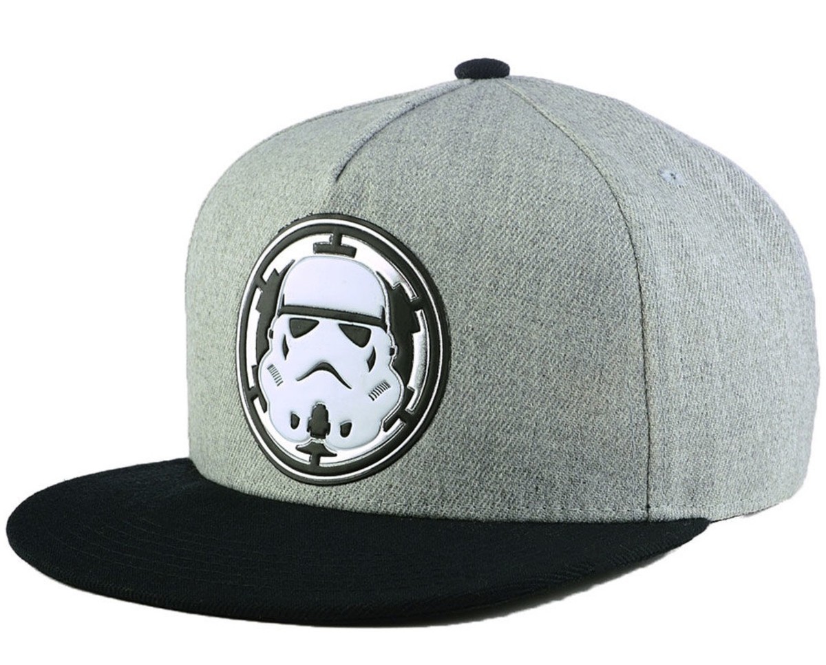 Star Wars Hero Gray Heather Storm Trooper Snapback Cap Men Hat