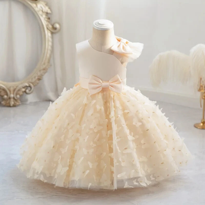bebé niña princesas vestidos de Navidad niña bautismo niños vestido de cumpleaños  Foto 2 de 4