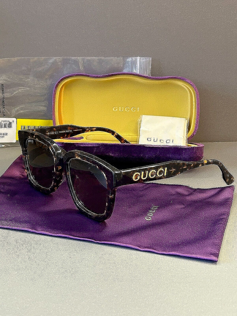 GUCCI グッチ GG1136SA 002 サングラス Gucci Sunglasses GG1136SA-002-52 DARK HAVANA w/Hard and soft