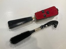 Vintage Black Horse Head Shoe Horn  Brush Made In Japan