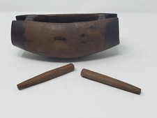 Authentic Carved Wood Signal Or Shaman Drum. Fiji 