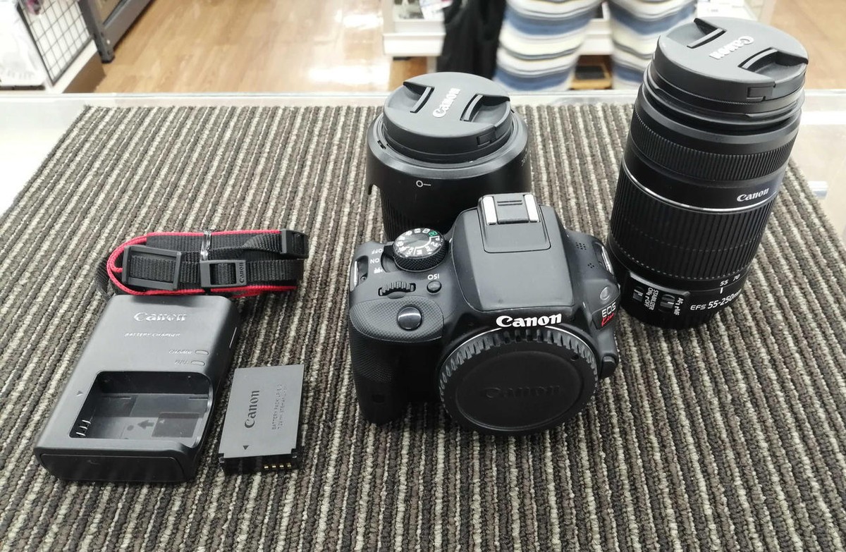 CANON EOS KISS X7 DSLR DOUBLE ZOOM KIT 911598 | eBay 