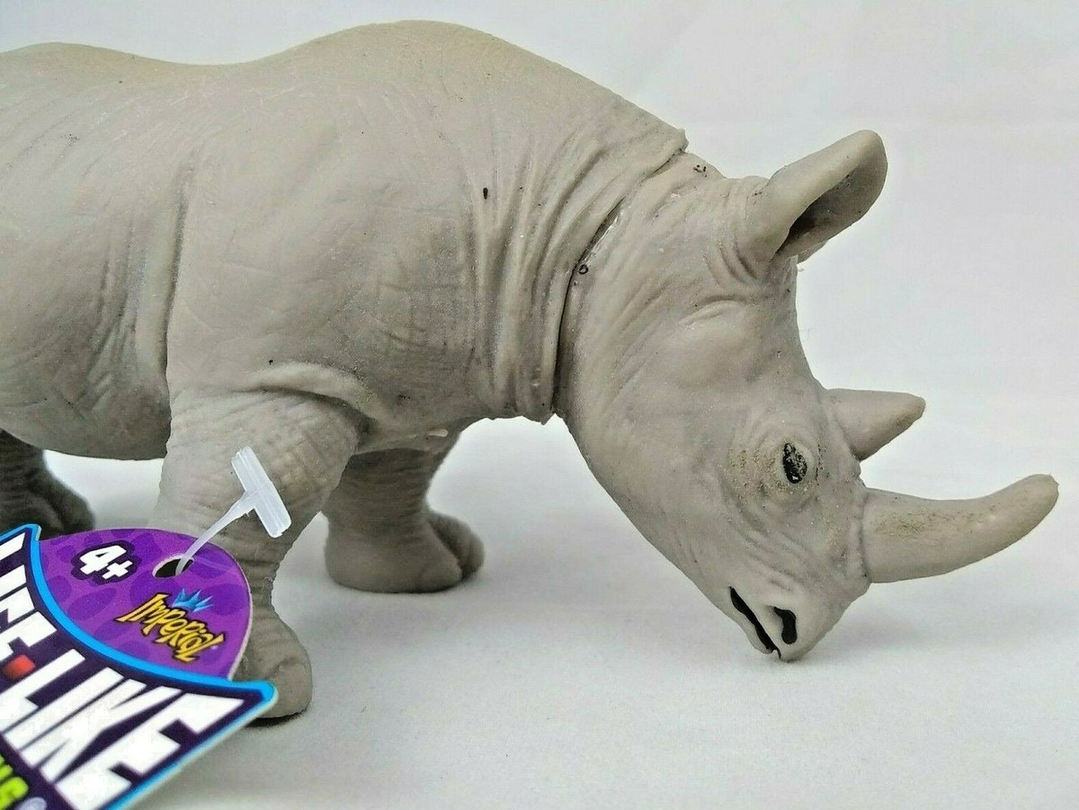 Rhino Imperial Life Like Jungle Animals Stretchable Rhinoceros Ja