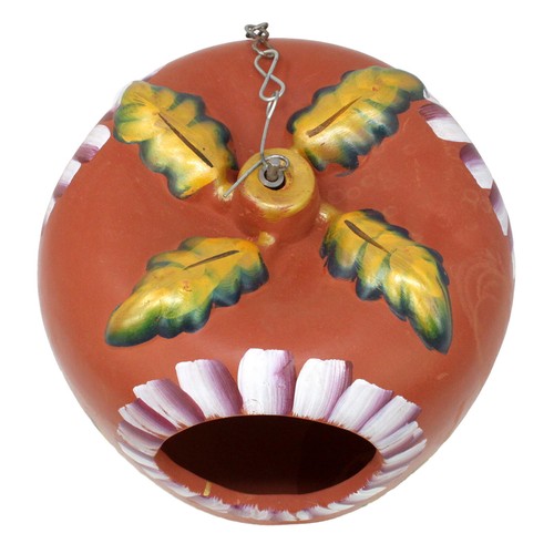 Bird Nesting Clay Bird House Nest Small Birds Bluetit Robin Hanging Terracotta - Picture 11 of 32
