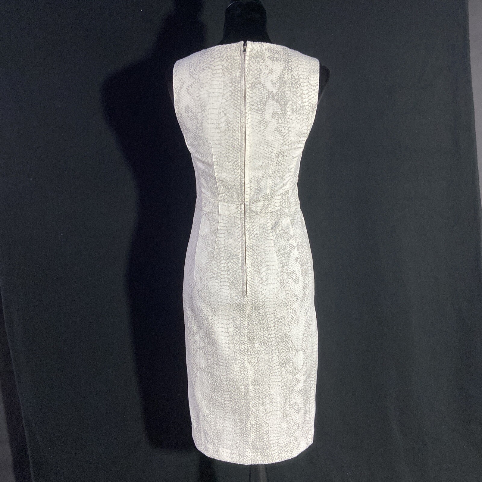 Rustic Royals Dress White Gray Python Snake Print… - image 4