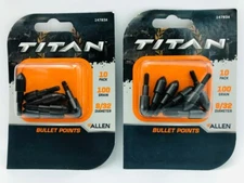 20 Titan by Allen Archery Bullet Points for Target Practice 9/32" 100-grain
