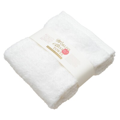 Imabari Mini Bath Towel 100%Cotton Harmony Type 19in x 39in White Organic Cotton