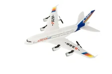 New Airplane 2.4G 2Ch Fixed Wing Outdoor P520-380 RC Plane Toys Two Battery Red