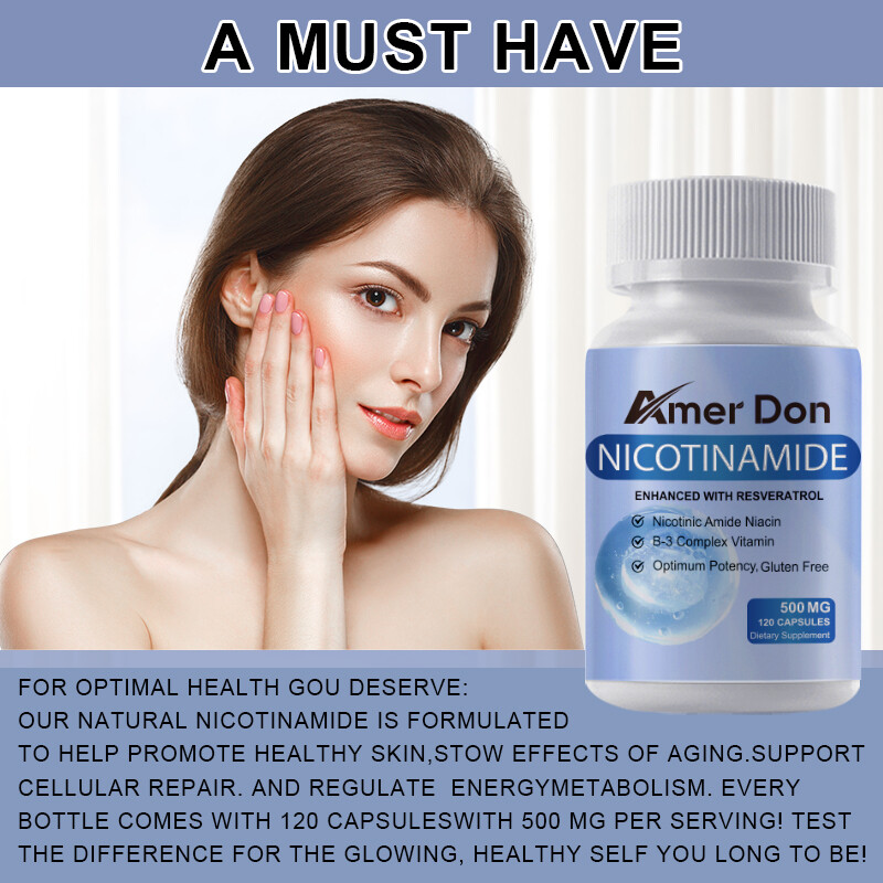 Nicotinamide 500mg Vitamin B3 Supplement Energy Support Skin Health 240 Capsules