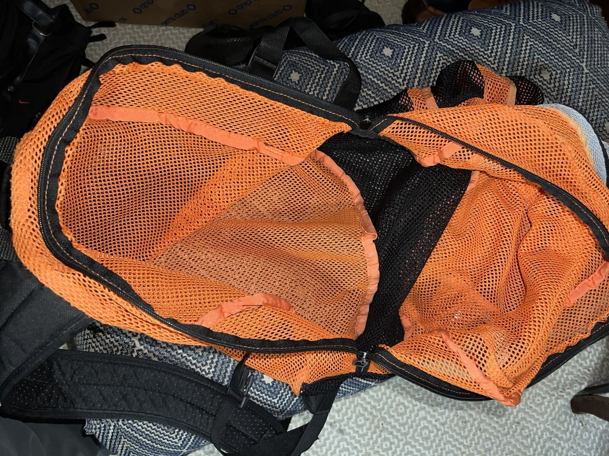 VTG Nike Y2K See Through Mesh Nike Backpack Gym School Travel Bag 