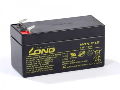 Akku Kung Long WP1.2-12 12V 1,2Ah AGM Batterie Blei wartungsfrei VdS battery