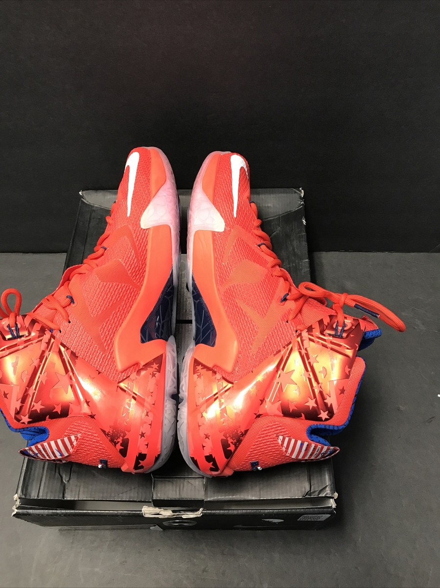 シューズ(男性用) NIKE LEBRON XII 12 INDEPENDENCE DAY Nike LeBron 12 USA Independence Day- Sneaker Bar Detroit