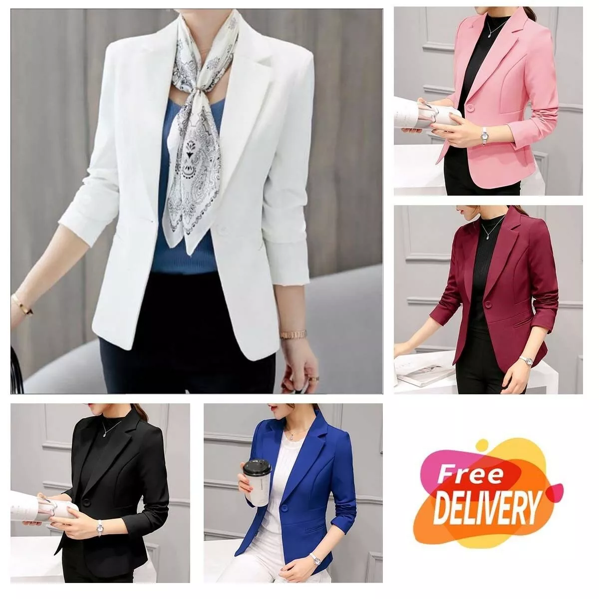 Blazer Sacos Chaqueta Para Mujeres Blazers Saco Chaquetas Traje Ropa de | eBay