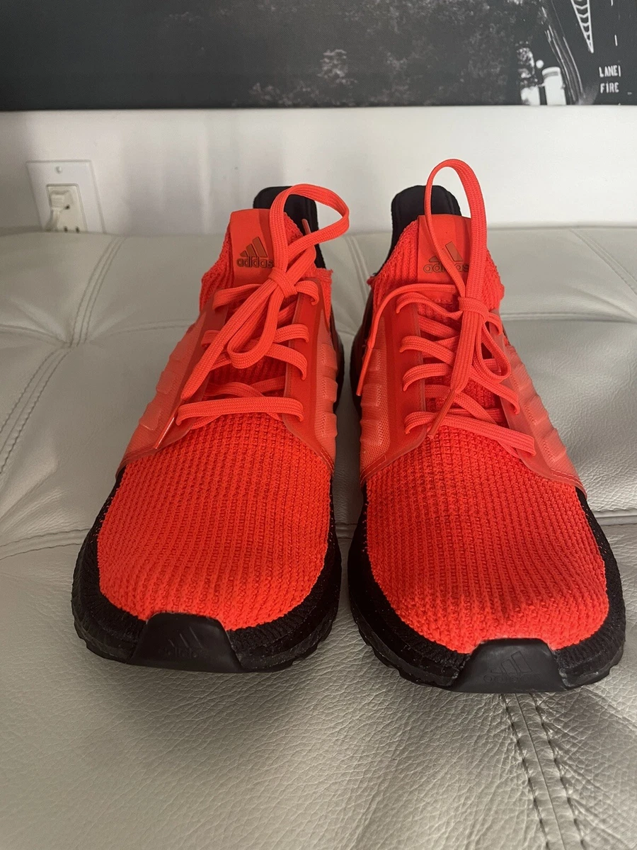 Size 12 adidas UltraBoost 19 Solar Red NEON ORANGE