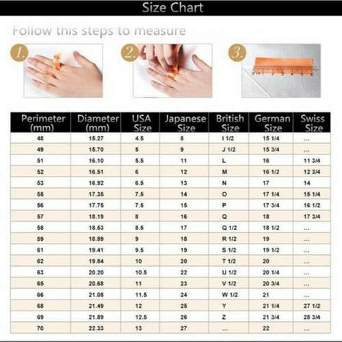 Mode Damen Schmuck 925 Silber Ring Zirkon Hochzeit Geschenk Gr. 6-10 - Bild 8 von 8