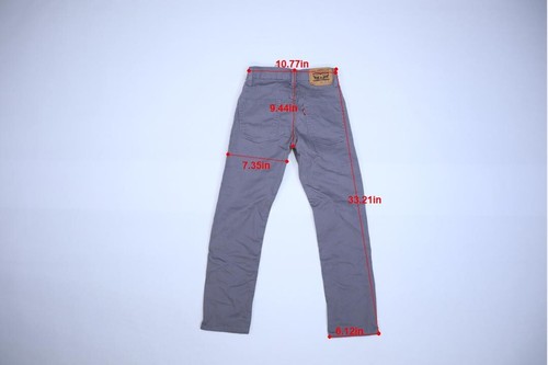Levi's Kids 511 Sueded Dark Gull Gray Stretch Casual Pants Youth Boys 10R 25x26 - Picture 8 of 11