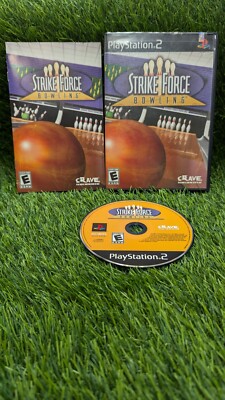 Strike Force Bowling (Sony PlayStation 2 2004) PS2 Complete CIB W/ Manual Tested