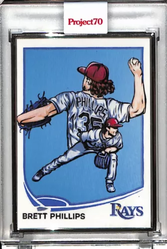 2021 TOPPS PROJECT 70 #383 BRETT PHILLIPS - BLAKE JAMIESON AP SILVER FRAME 16/51