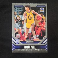 2019 JORDAN POOLE PLAYBOOK BASKETBALL ROOKIE CARD # 92 GOLDEN STATE