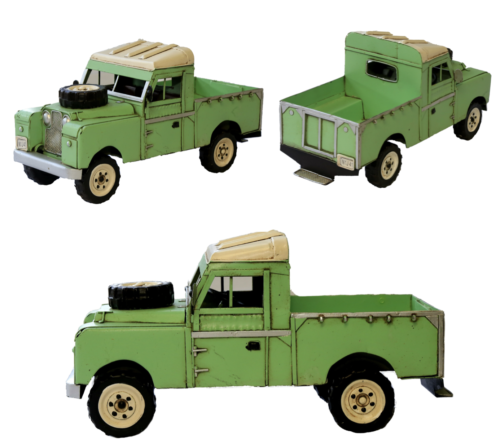 Camión camioneta Land Rover Serie II 1958-1961 modelo placa de lata adorno verde herencia - Imagen 1 de 5