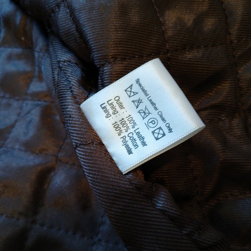 Leather Jacket Men's Size 2XL Biker Motorcycle Vintage Distressed Brown Bomber - Picture 6 of 13