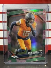 2025 Panini Prizm International NIK BONITTO Lotus Flower #/18 Broncos #230