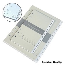 2026 Diary Refill Week on Two Pages Organiser with Monthly Tabs A5 or Personal