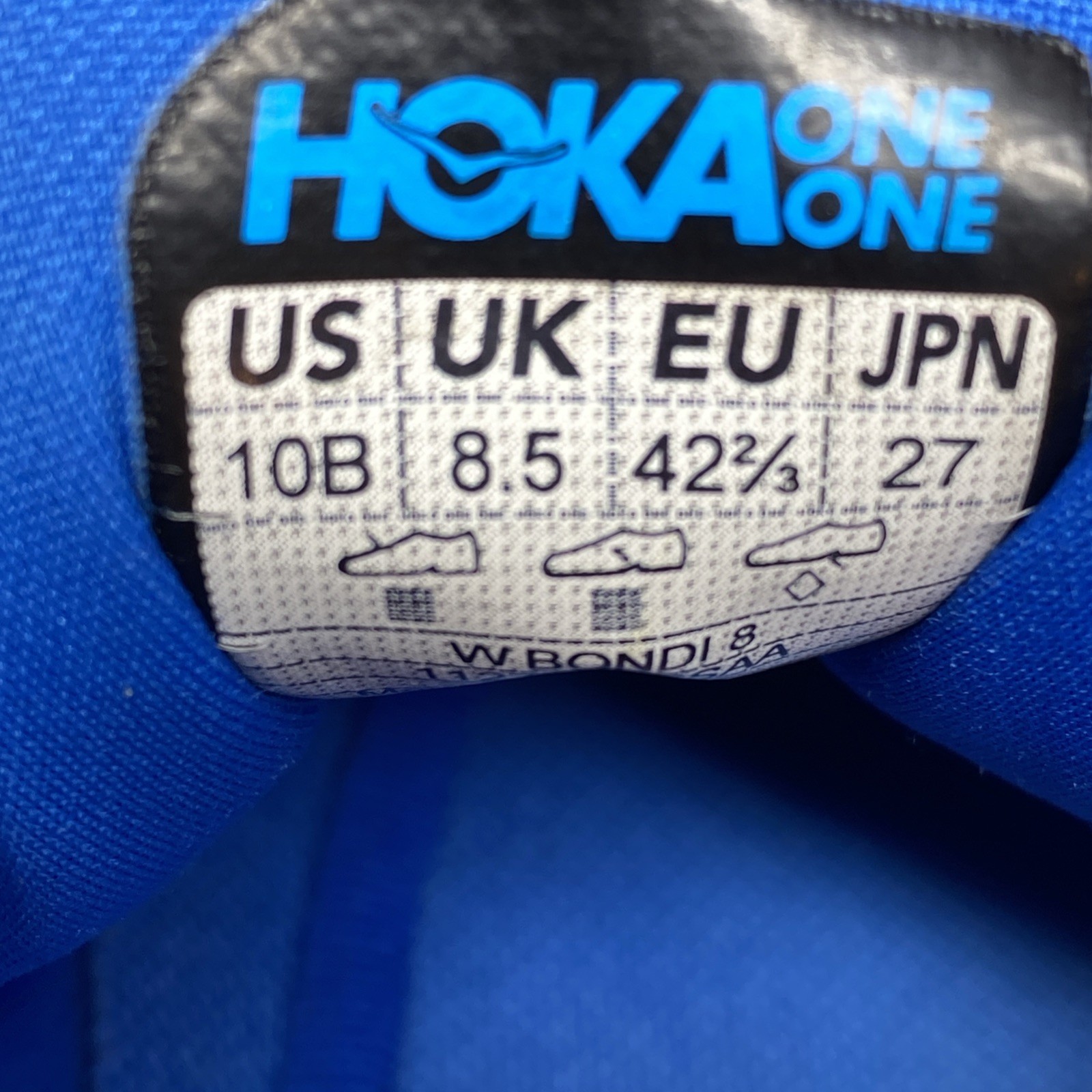 Hoka One One Bondi 8 Women Sz 10B Coastal Blue Pink Running Walking Work Shoes thumbnail 8