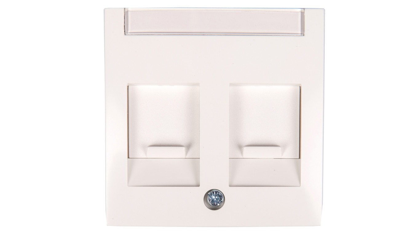 Berker/B. Square Center Element Double Snow White 11818989