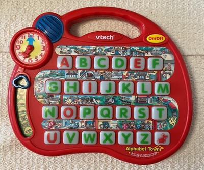 VTech Touch and Discover ALPHABET TOWN: 8 Different Educational Activities Clock