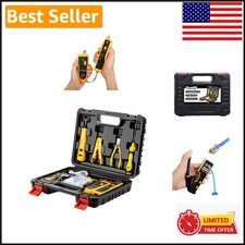 Professional Ethernet Crimp Tool Kit with Wire Tracker and Punchdown Tool