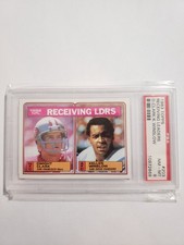 1983 Topps Receiving Leaders Dwight Clark/ Kellen Winslow #203 PSA 8